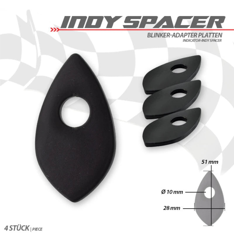Blinker Montageplatten für Honda Modelle, Edelstahl