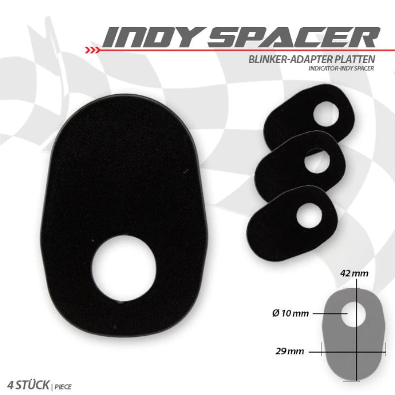 Blinker Montageplatten für Suzuki Modelle, Edelstahl