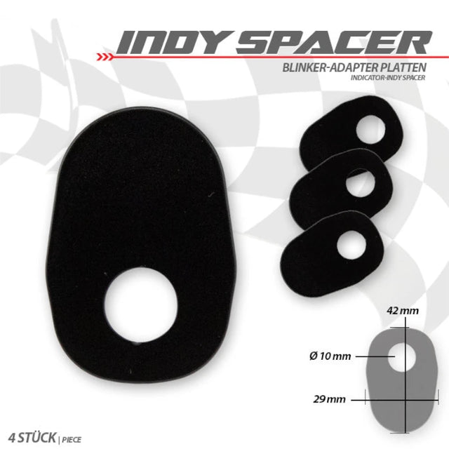 Blinker Montageplatten für Suzuki Modelle, Edelstahl
