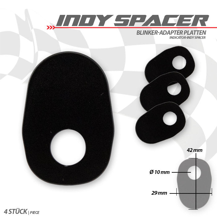 Blinker Montageplatten für Suzuki Modelle, Edelstahl