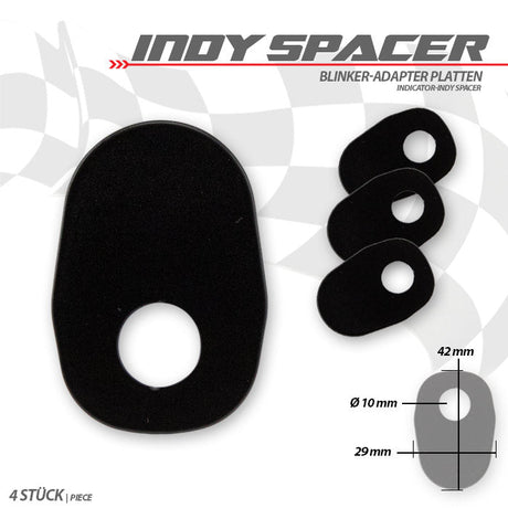 Blinker Montageplatten für Suzuki Modelle, Edelstahl