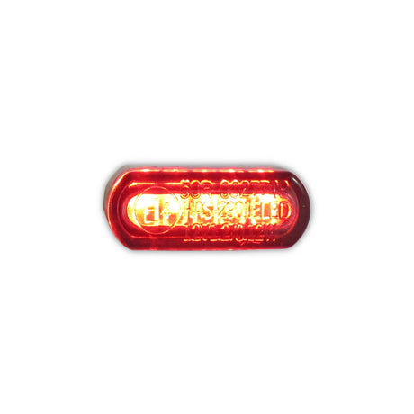 LED-Einbaurücklicht Progress-Line Heat, Getönt, 21,5x8,5 mm, E-geprüft, 12V/0,1W
