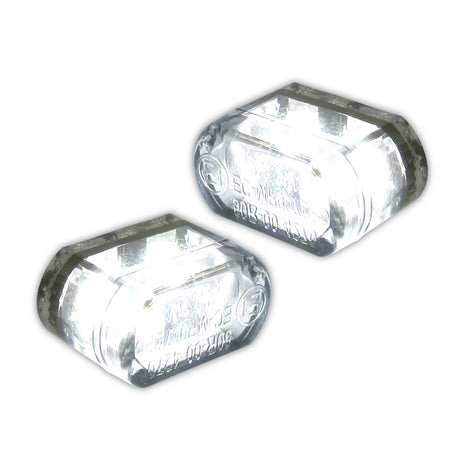 LED Einbaupositionslichter Micro Heat, Klares Glas, 12V/1W LED´s , E-Geprüft