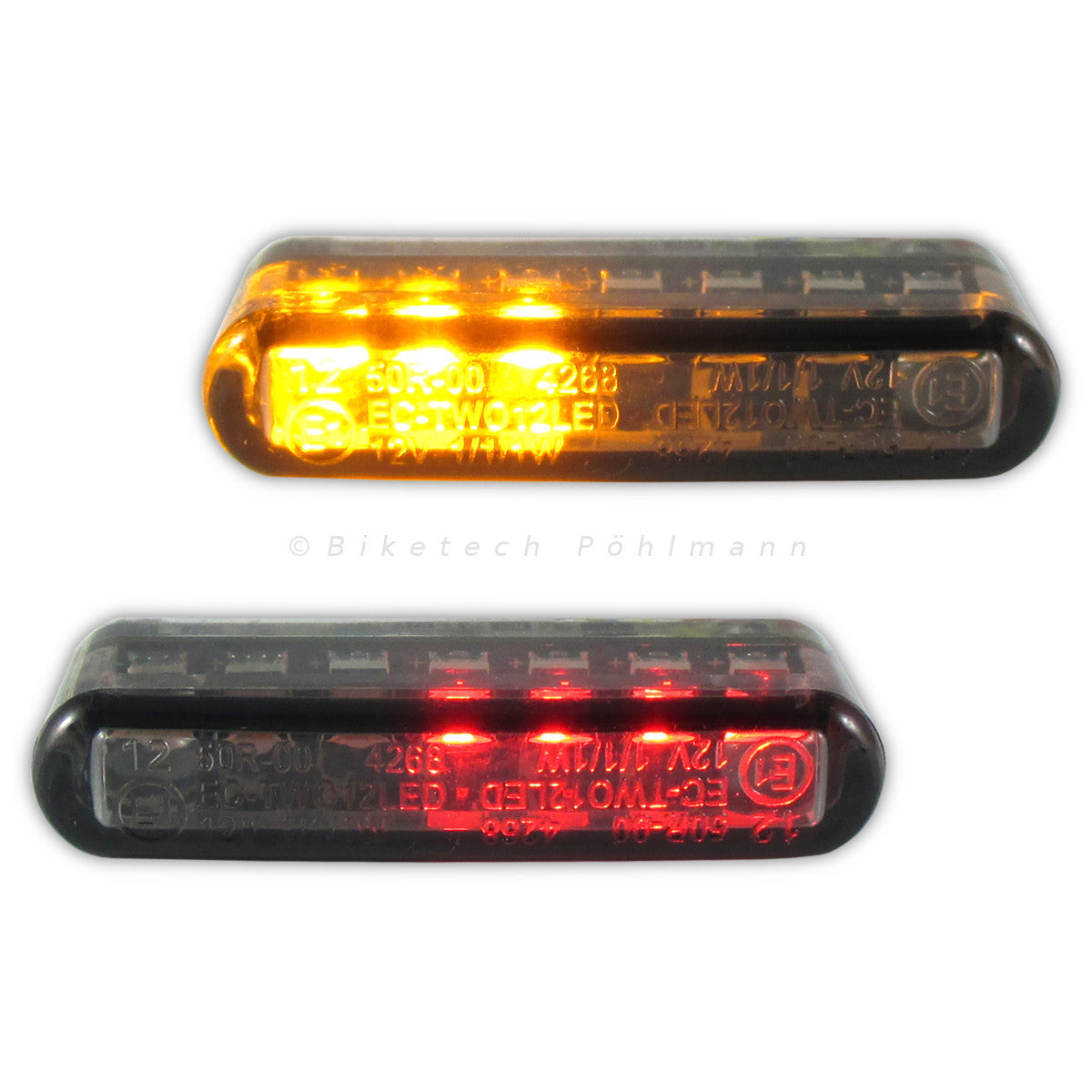 LED Einbaublinker STREAK mit Rücklicht und Bremslicht