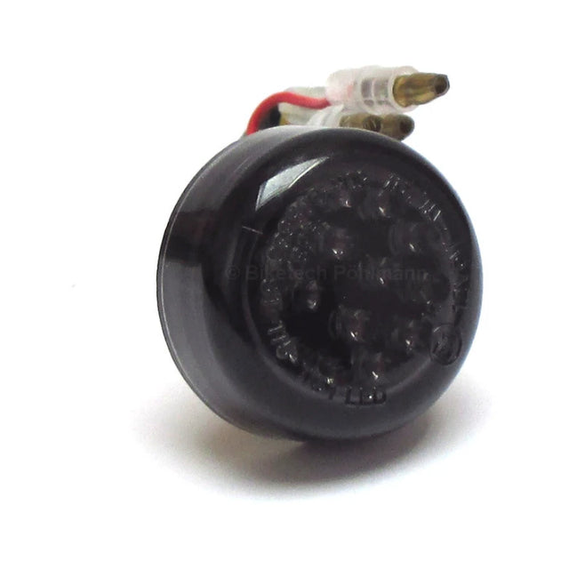 LED-Rücklicht Trenta schwarz, Getönt, Ø 30 mm, E-geprüft, 12V/1W
