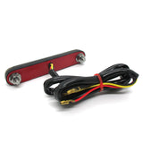 LED-Rücklicht Rail schwarz, Getönt, Biegsam, 105x19 mm, E-geprüft, 12V/1W