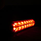 LED-Rücklicht Rail schwarz, Getönt, Biegsam, 105x19 mm, E-geprüft, 12V/1W