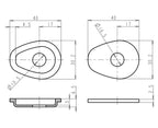 Blinker Montageplatten für Suzuki Modelle, ABS