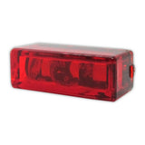 LED-Einbaurücklicht Progress-Line Brick, Rot, 27x10 mm, E-geprüft, 12V/1W
