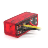 LED-Einbaurücklicht Progress-Line Brick, Rot, 27x10 mm, E-geprüft, 12V/1W