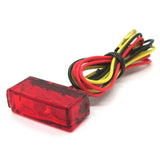 LED-Einbaurücklicht Progress-Line Brick, Rot, 27x10 mm, E-geprüft, 12V/1W