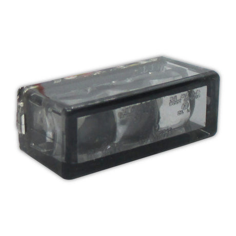 LED-Einbaurücklicht Progress-Line Brick, Getönt, 27x10 mm, E-geprüft, 12V/1W