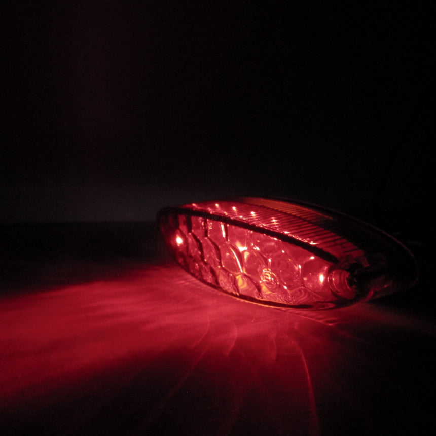 LED Rücklicht NUMBER 1 mit Kennzeichenbeleuchtung, rot