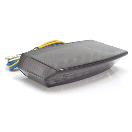 LED-Rücklicht Teramo schwarz, Getönt, 110x27 mm, mit KZL, E-geprüft, 12V/1,1W