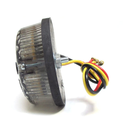 LED-Rücklicht Rund, Getönt, Ø 60 mm, mit KZL, E-geprüft, Gummiabdeckung