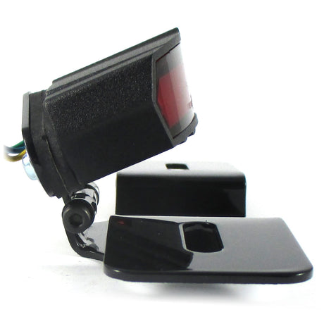Rücklicht mit Kennzeichenhalter Light Guide schwarz, Rot, KZL, E-geprüft, 12V/1W