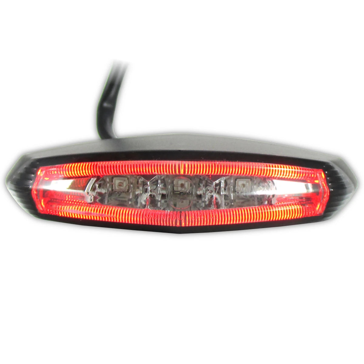 LED-Rücklicht GT-01 schwarz, Getönt, 87x21,5 mm, mit KZL, E-geprüft, 12V/0,8W