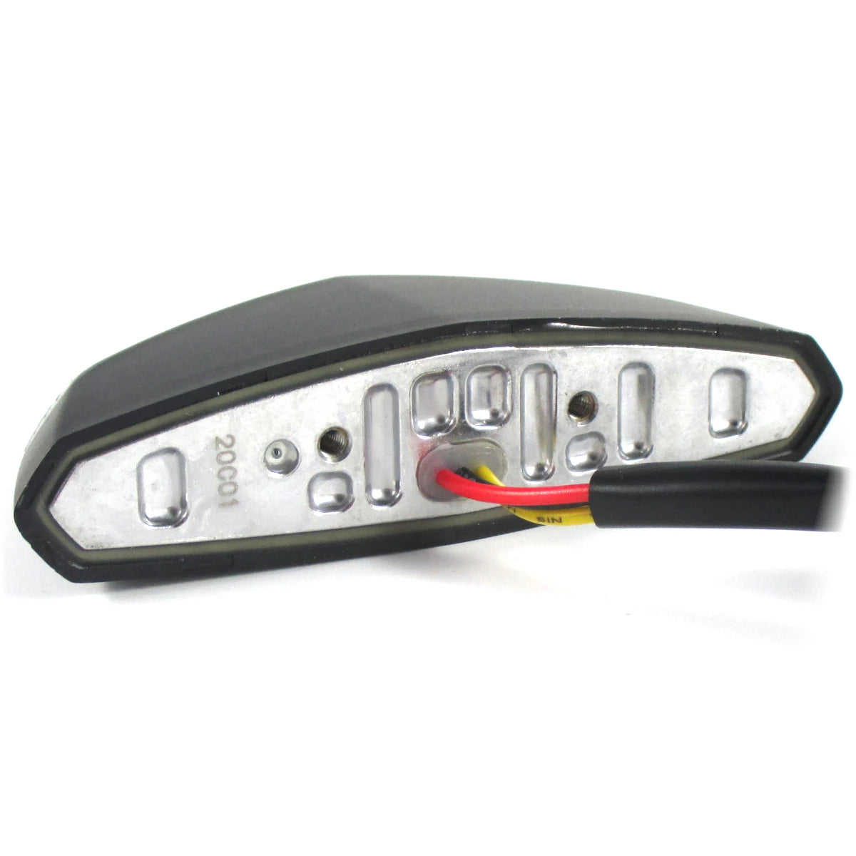 LED-Rücklicht GT-01 schwarz, Getönt, 87x21,5 mm, mit KZL, E-geprüft, 12V/0,8W