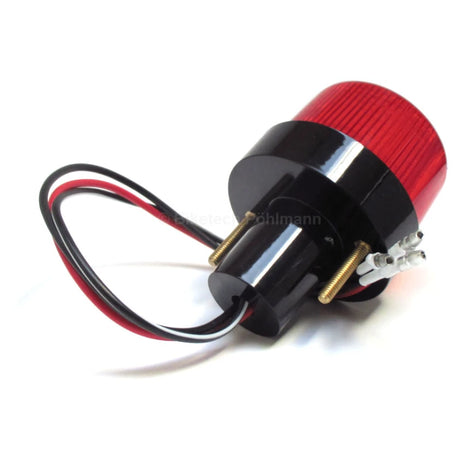 Rücklicht Point Mini schwarz, Glas rot, Ø 49,5 mm, mit KZL, E-geprüft, 12V/5W