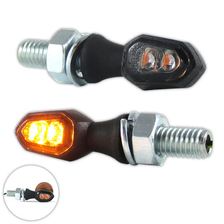 LED Blinker Progress-Line Vision, Schwarz, Getönt, E-geprüft
