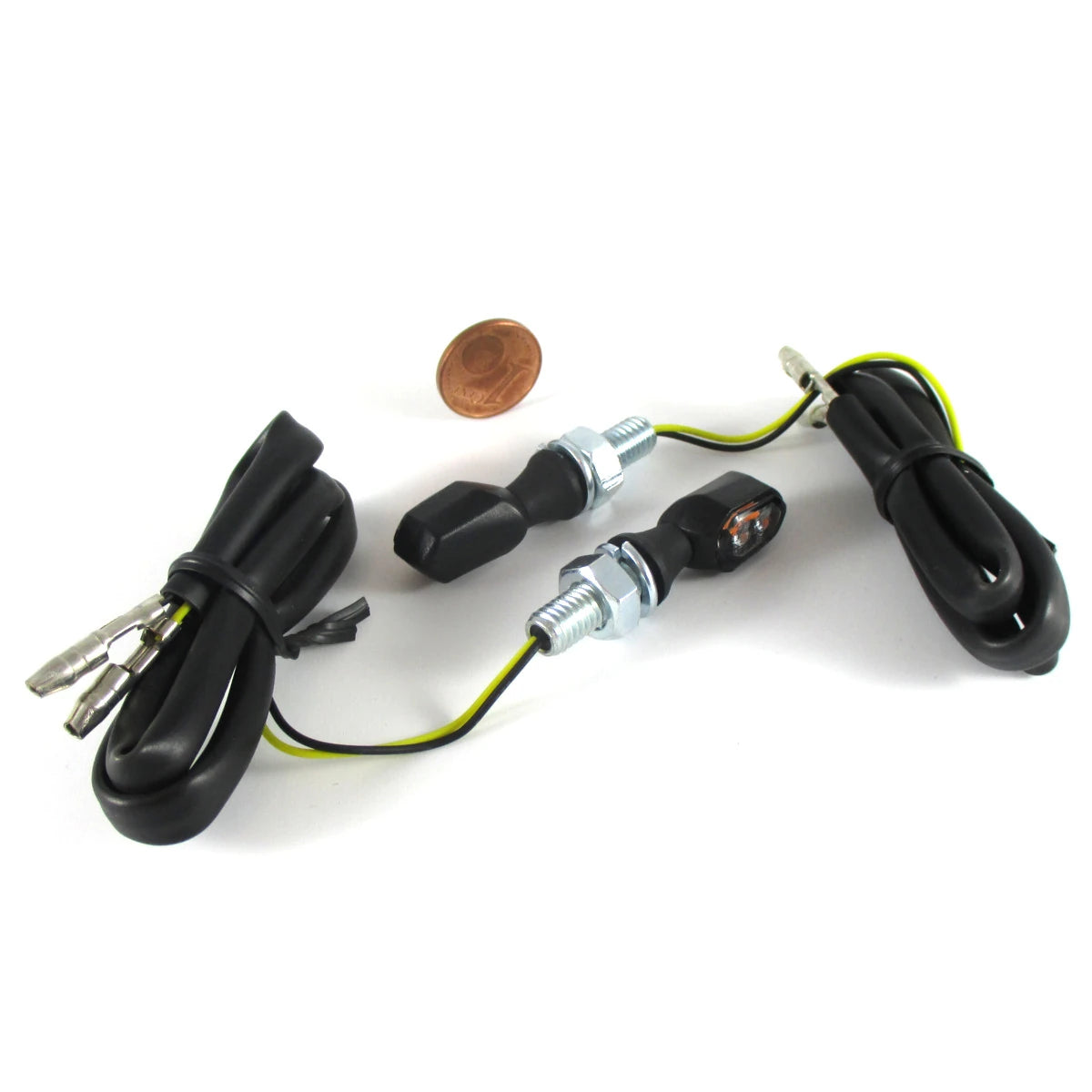 LED-Blinker Paar Progress-Line Vision schwarz, Getönt, M6, E-geprüft, 12V/1,8W