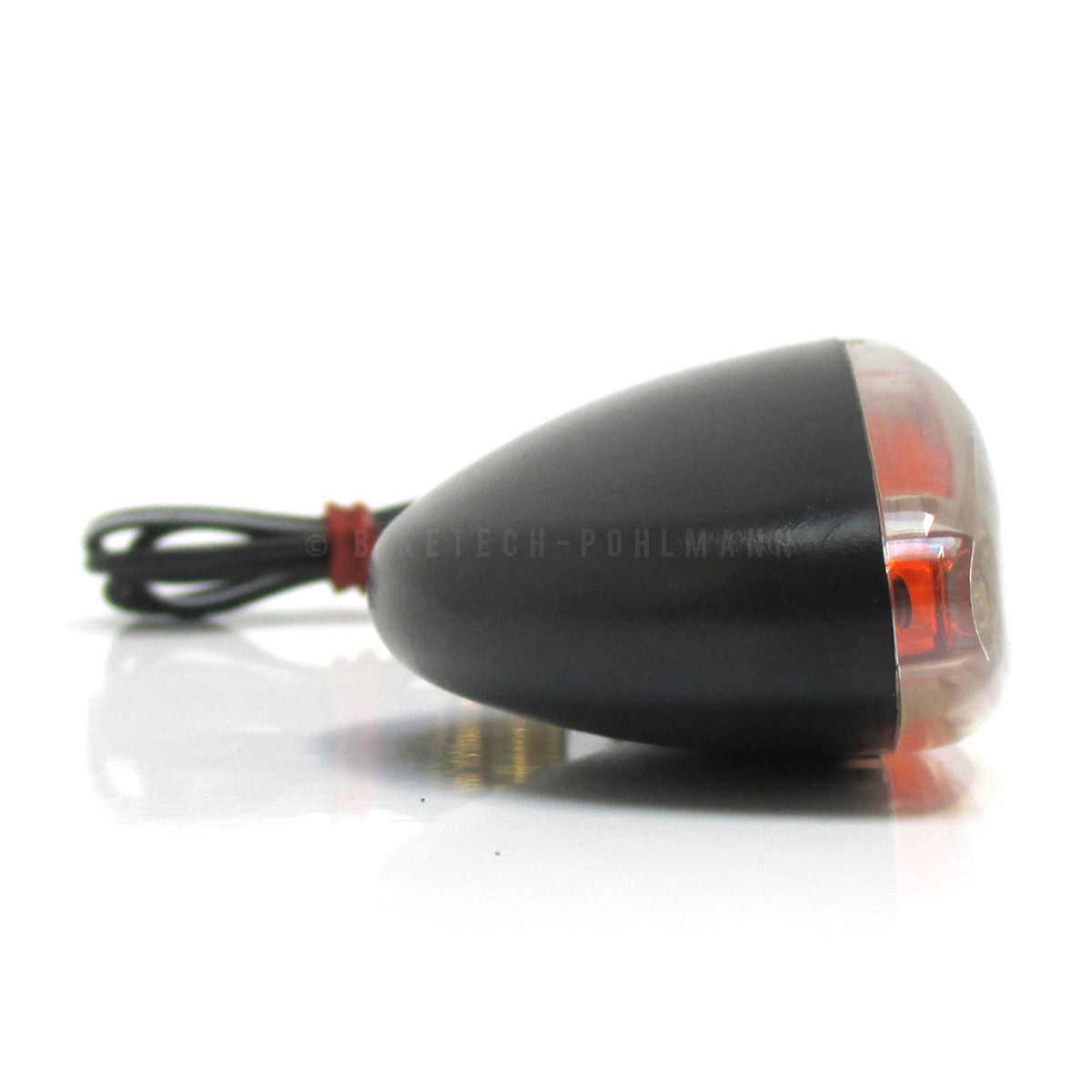 Blinker ARROW schwarz klar Innenreflektor gelb, lang