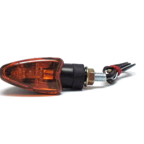 Mini Blinker Progress-Line Arrow, Schwarz, Gelb, Kurzer Arm, E-geprüft, 12V 21W
