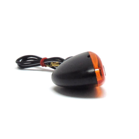 Mini Blinker Progress-Line Arrow, Schwarz, Gelb, Kurzer Arm, E-geprüft, 12V 21W