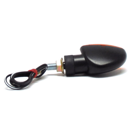 Mini Blinker Progress-Line Arrow, Schwarz, Gelb, Kurzer Arm, E-geprüft, 12V 21W