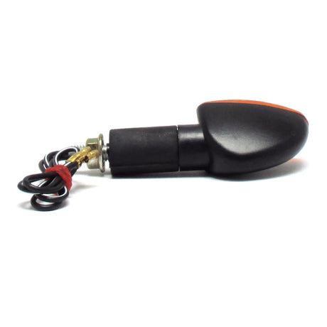 Mini Blinker Progress-Line Arrow, Schwarz, Gelb, Langer Arm, E-geprüft, 12V 21W