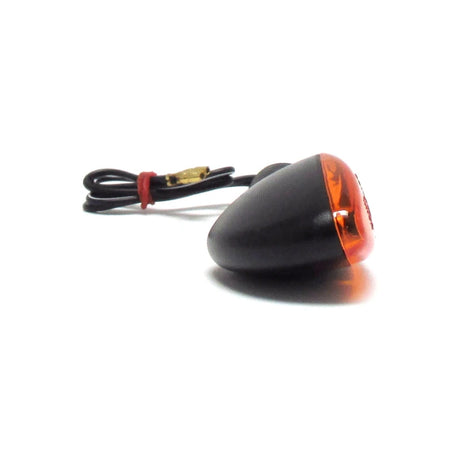 Mini Blinker Progress-Line Arrow, Schwarz, Gelb, Langer Arm, E-geprüft, 12V 21W