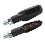 LED-Blinker Paar Progress-Line Slight, Schwarz, Getönt, M8, E-geprüft, 12V/2W