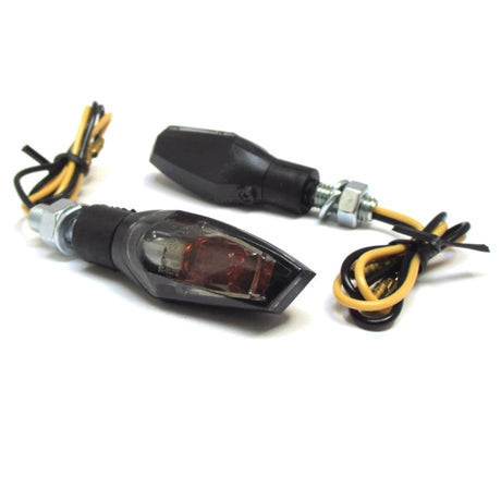 Mini Blinker Progress-Line Nova, Schwarz, Getönt, E-geprüft, 12V 6W