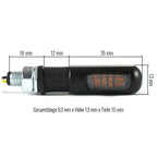 SMD Blinker HEAT, schwarz