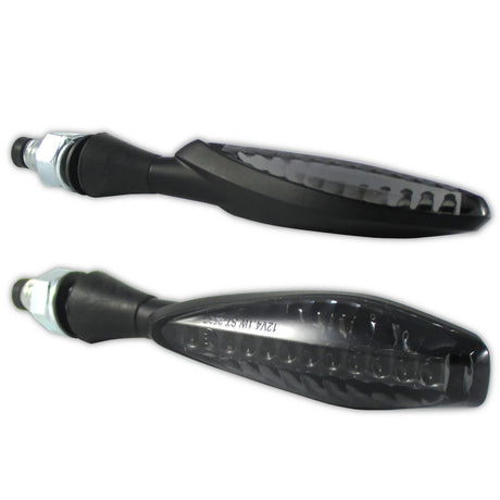 LED Lauflicht Blinker Progress-Line Titan schwarz, Getönt, E-geprüft, 12V 4,1W