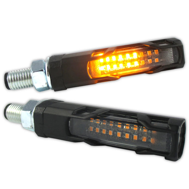 LED-Lauflichtblinker Progress-Line Evo schwarz, Getönt, E-geprüft, 12V/3,8W