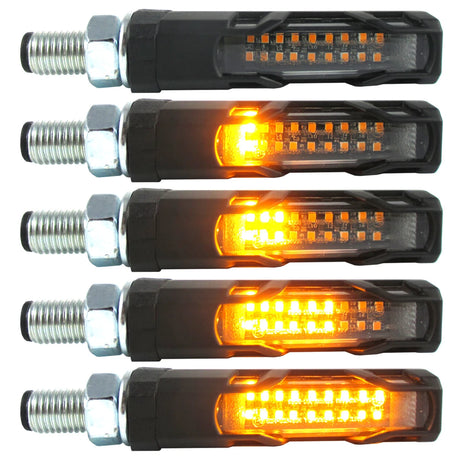 LED Lauflicht Blinker Progress-Line Evo schwarz, Getönt, E-geprüft, 12V 3,8W