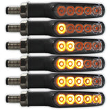 LED-Lauflichtblinker Progress-Line Jet schwarz, Getönt, E-geprüft, 12V/4W