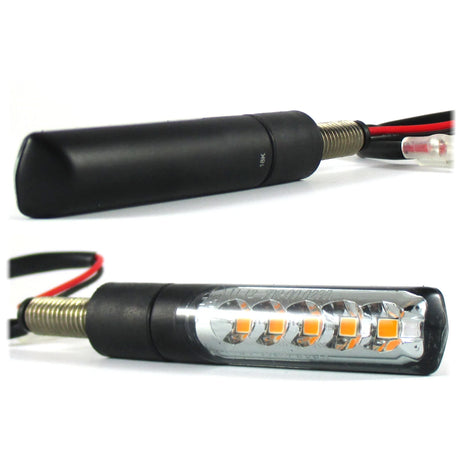 LED Lauflicht Blinker Progress-Line Bold schwarz, Getönt, E-geprüft, 12V 3,2W