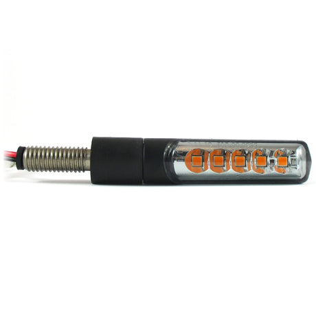 LED Lauflicht Blinker Progress-Line Bold schwarz, Getönt, E-geprüft, 12V 3,2W