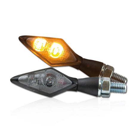 LED Blinker Progress-Line Spark, Schwarz, Getönt, E-geprüft