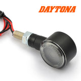 LED-Blinker Paar Daytona SOL schwarz, Getönt, M8, E-geprüft, 12V/2,1W