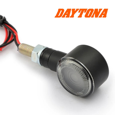 LED-Blinker Paar Daytona SOL schwarz, Getönt, M8, E-geprüft, 12V/2,1W