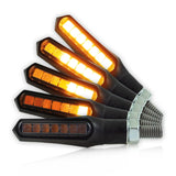 LED-Lauflichtblinker Progress-Line Stick schwarz, Getönt, E-geprüft, 12V/0,4W