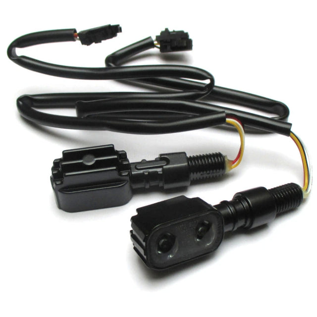 LED-Blinker mit Rück- & Bremslicht Progress-Line Fluted 3in1, Schwarz, E-geprüft