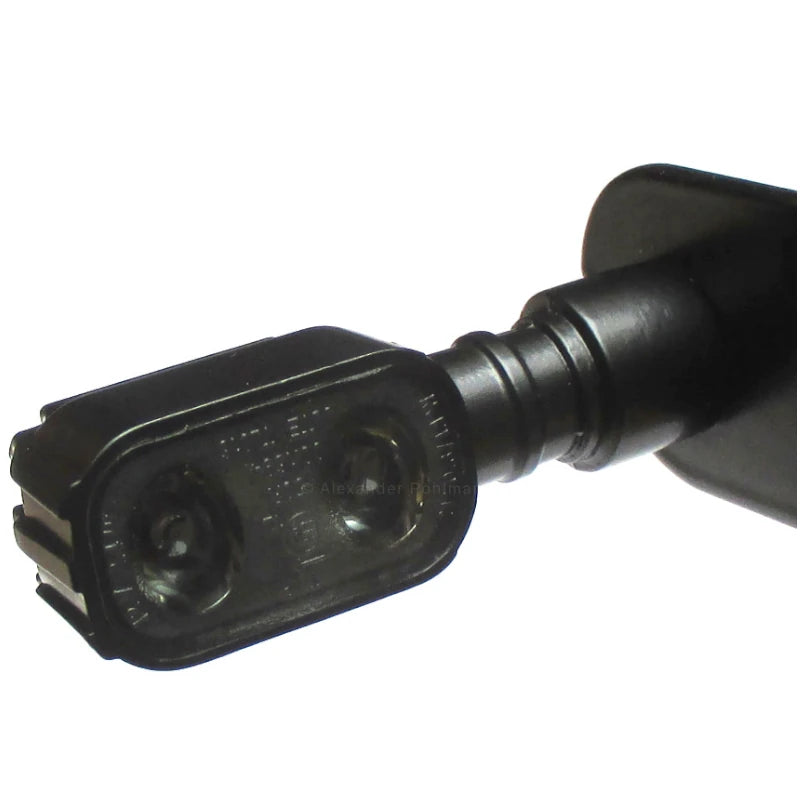 LED-Blinker mit Rück- & Bremslicht Progress-Line Fluted 3in1, Schwarz, E-geprüft