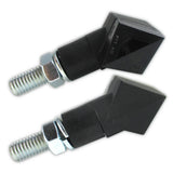 LED-Blinker Paar Progress-Line Rhomb schwarz, Getönt, M8, E-geprüft, 12V/1,7W