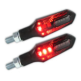 LED-Blinker mit Rück- & Bremslicht Progress-Line Force 3in1, Schwarz, E-geprüft