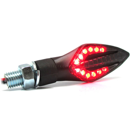 LED Lauflicht Blinker Progress-Line Trident mit Rück- & Bremslicht, E-geprüft