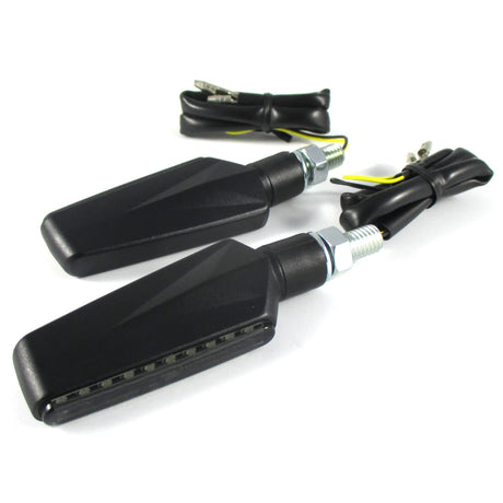 LED Lauflicht Blinker Progress-Line Katana schwarz, Getönt, E-geprüft, 12V 1,4W